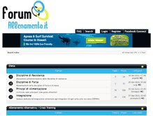 Tablet Screenshot of forumallenamento.it